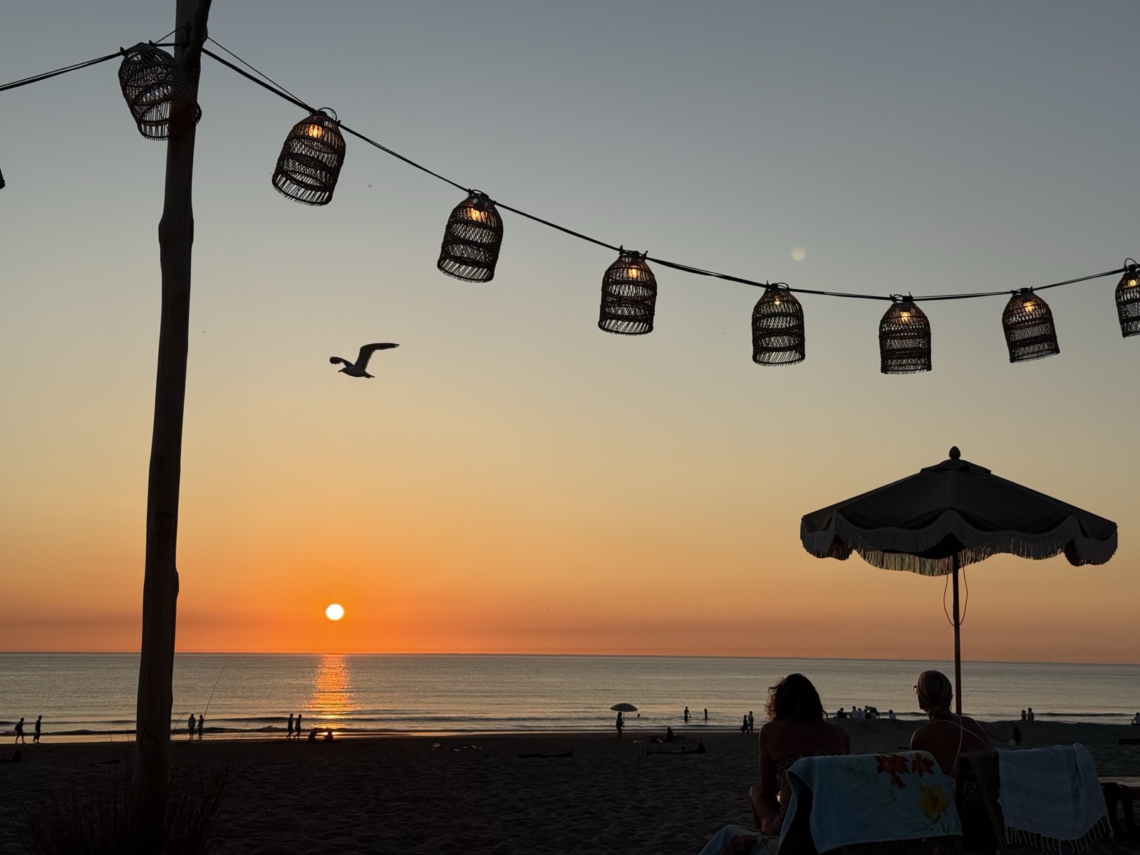 Golden hour at the beach